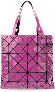 Torebka damska shopper bag geometryczne wzory 3d must have - ciemny róż