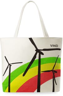 Torebka damska eko torba na zakupy kolory printy - wiatraki