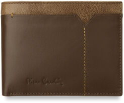 Męski portfel PIERRE CARDIN skóra pudełko - brązowy