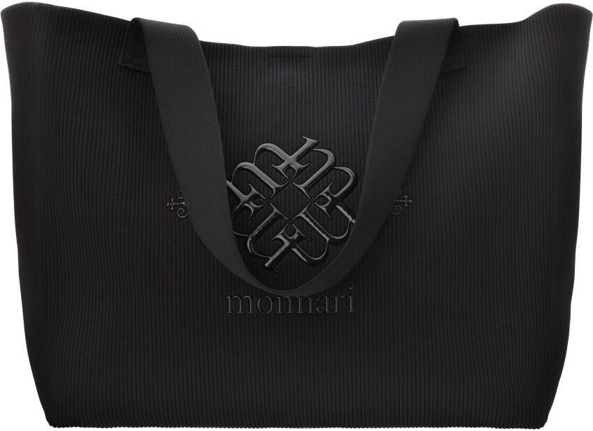 Torebka shopper Monnari damska pojemna luźna torba worek na ramię - czarna