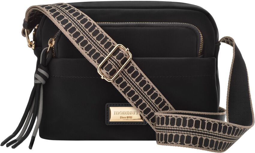 Monnari torba damska zawieszona na pasku torebka listonoszka - czarny