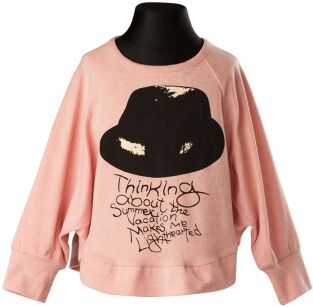 Wygodna i modna bluza dla dziewczynki - pudrowy róż