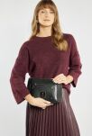 Monnari mała torebka na długim pasku torba listonoszka crossbody - czarna - 6