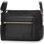 Monnari torba damska crossbody mała torebka na co dzień z kieszeniami i regulowanym paskiem - czarna - 2