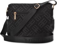 Monnari torba damska crossbody mała torebka na co dzień z kieszeniami i regulowanym paskiem - czarna - 3
