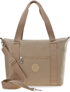 Peterson shopperka torebka damska duża torba pojemna torebka na ramię zakupowa miejska bagaż podręczny - beżowa