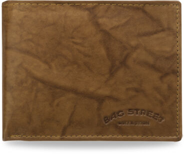 Męski portfel Bag Street skóra naturalna stylowe kolory - brązowy