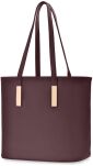 Klasyczna torebka damska shopper bag elegancka torba łódka na ramię - szary - 2