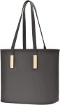 Klasyczna torebka damska shopper bag elegancka torba łódka na ramię - szary - 2