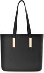 Klasyczna torebka damska shopper bag elegancka torba łódka na ramię - szary - 4