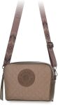 Monnari torebka damska pikowana crossbody na ramię z regulowanym paskiem - taupe - 4
