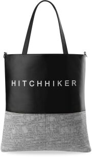 Trendy młodzieżowa damska pojemna shopper bag - szara