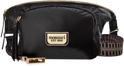 Monnari torebka damska typu nerka elegancka sportowa saszetka crossbody - czarna