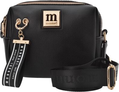 Monnari mała torebka z brelokiem miejska listonoszka crossbody - czarna