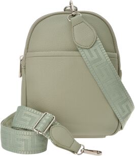 Saszetka plecak torebka 3w1 crossbody na jedno ramię praktyczna listonoszka - pistacjowa