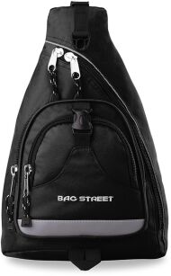 Sportowy plecak na 1 ramię BAG STREET - czarny