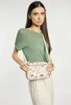Monnari torba crossbody z kieszonkami listonoszka w kwiaty torebka z kwiatowym wzorem - kremowa - 5