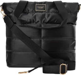 Torba Monnari miękka sportowa torebka duża pojemna shopperka - czarna
