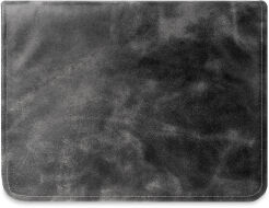 Skórzany organizer aktówka teczka biwuar na dokumenty A4 - grafitowy