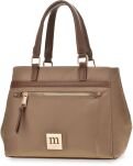 Monnari tekstylna torba damska listonoszka kuferek torebka mini shopper premium - beżowa - 2