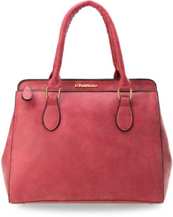 Modna sztywna elegancka torebka damska kuferek - czerwony