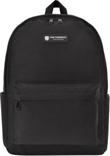 Plecak Peterson szkolny miejski wycieczkowy uniwersalny damski męski - czarny