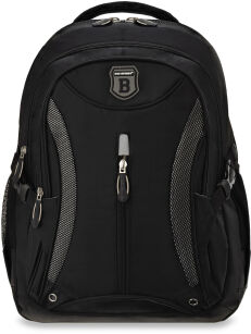 Duży solidny plecak męski Bag Street szkolny sportowy wycieczkowy miejski do pracy szkoły na laptopa na wycieczkę - czarny