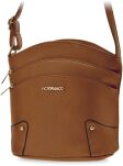Pojemna miejska listonoszka crossbody torebka damska z kieszonkami - grafitowy - 8