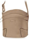 Pojemna miejska listonoszka crossbody torebka damska z kieszonkami - szary - 11