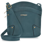 Pojemna miejska listonoszka crossbody torebka damska z kieszonkami - szary - 13