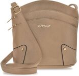 Pojemna miejska listonoszka crossbody torebka damska z kieszonkami - szary - 10