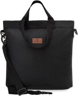 PETERSON pojemna duża torba damska pakowna miejska torebka shopper zakupowa - czarna