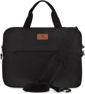 Peterson torba na laptopa damska męska uniwersalna teczka aktówka torebka biznesowa - czarna
