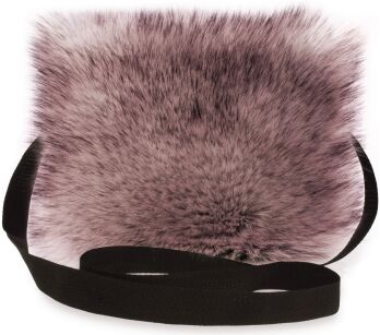 Torebka damska listonoszka futerko raportówka - różowy