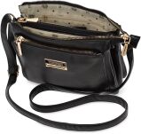 Monnari mała torebka na pasku kompaktowa listonoszka torba crossbody - czarna - 3