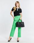 Monnari pikowana torba kuferek shopper miękka duża torebka premium - czarna - 5