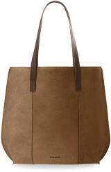 Duża torebka damska stylowy shopperbag BALEINE skóra naturalna - camel
