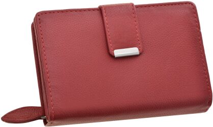 Poręczny damski portfel portmonetka - czerwona