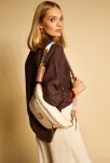 Monnari torba crossbody elegancka nerka damska saszetka listonoszka z etui - beżowa - 4
