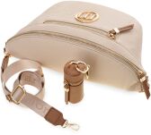 Monnari torba crossbody elegancka nerka damska saszetka listonoszka z etui - beżowa - 3