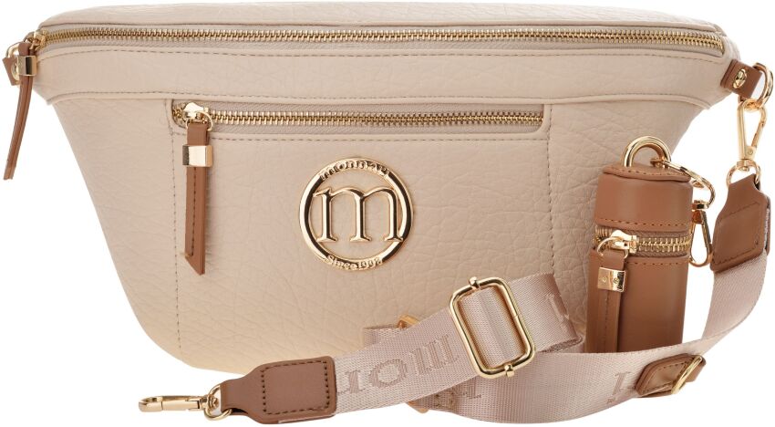 Monnari torba crossbody elegancka nerka damska saszetka listonoszka z etui - beżowa