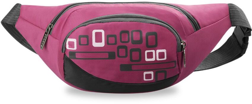 Saszetka biodrówka nerka kolory unisex - różowy