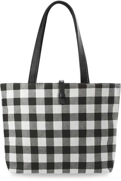 Torebka damska shopperbag eko torba na ramię do ręki kolory wzory - krata