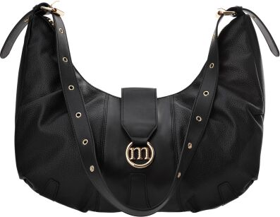 Monnari torba damska na ramię torebka miękka luźna shopper worek z paskiem - czarna