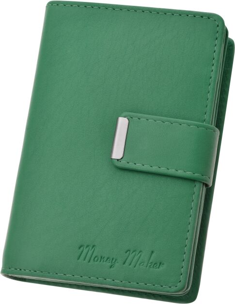 Poręczny damski portfel portmonetka - zielony