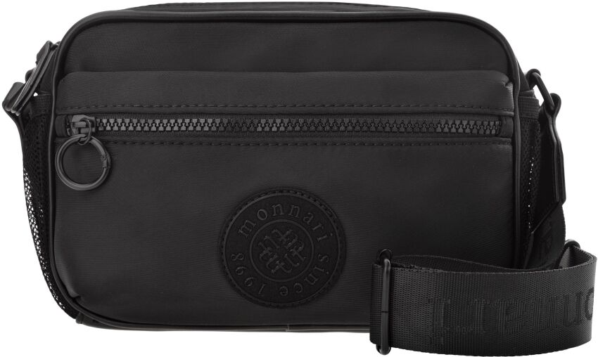 Monnari torebka damska crossbody na regulowanym pasku mała torba sportowa listonoszka - czarna