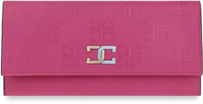 Banknotówka damska z kieszonkami na karty elegancki portfel – różowy