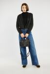 Monnari mała torebka sportowy kuferek miejska torba mini shopper - czarna - 4
