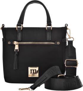 Monnari mała torebka sportowy kuferek miejska torba mini shopper - czarna