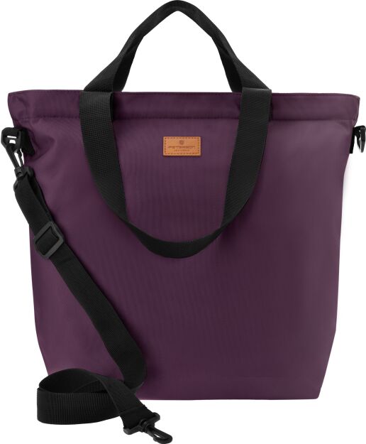 Peterson pojemna duża torba damska pakowna miejska torebka shopper zakupowa - burgundowa